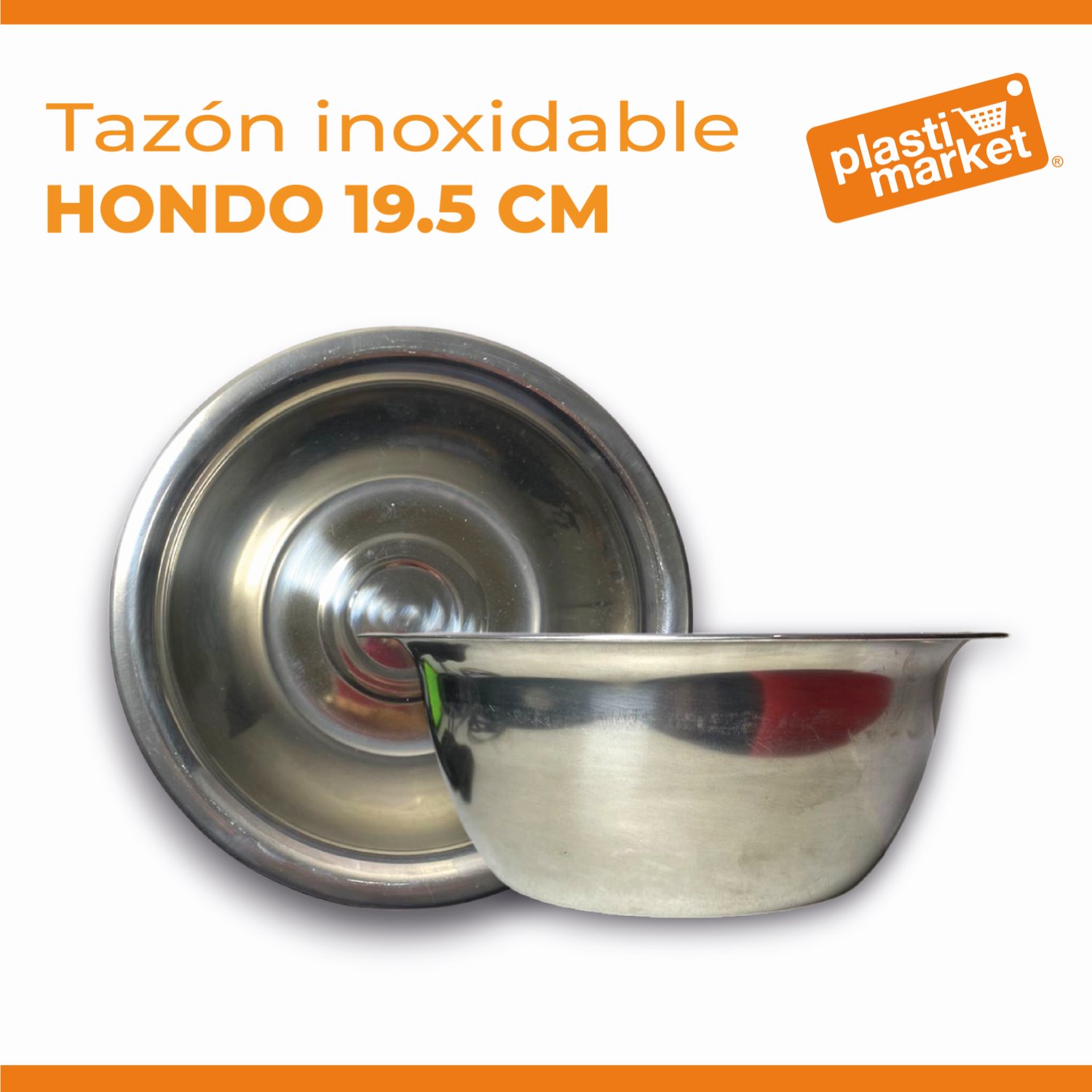 M5051 TAZON INOXIDABLE HONDO 19.5 CM.