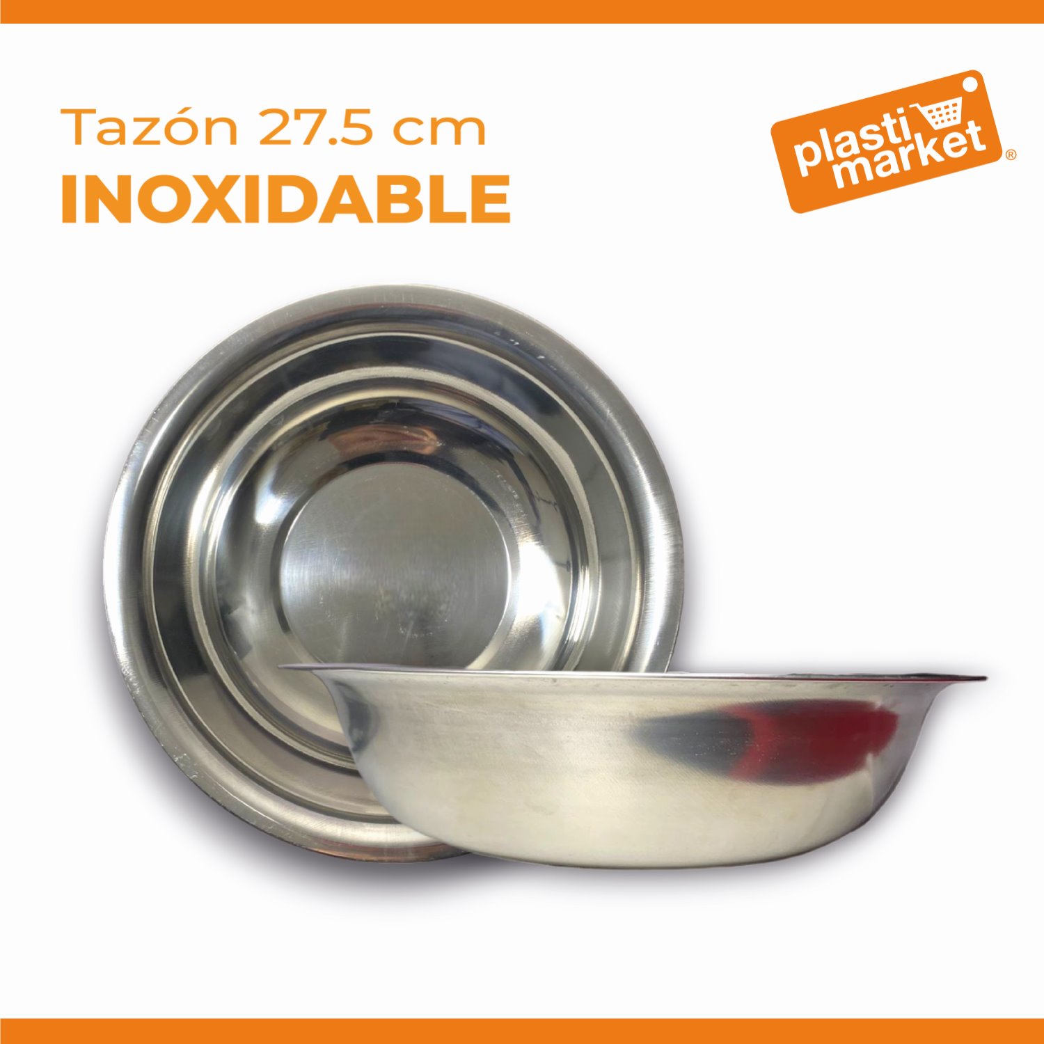 M5064 TAZON INOXIDABLE 27.5 CM.