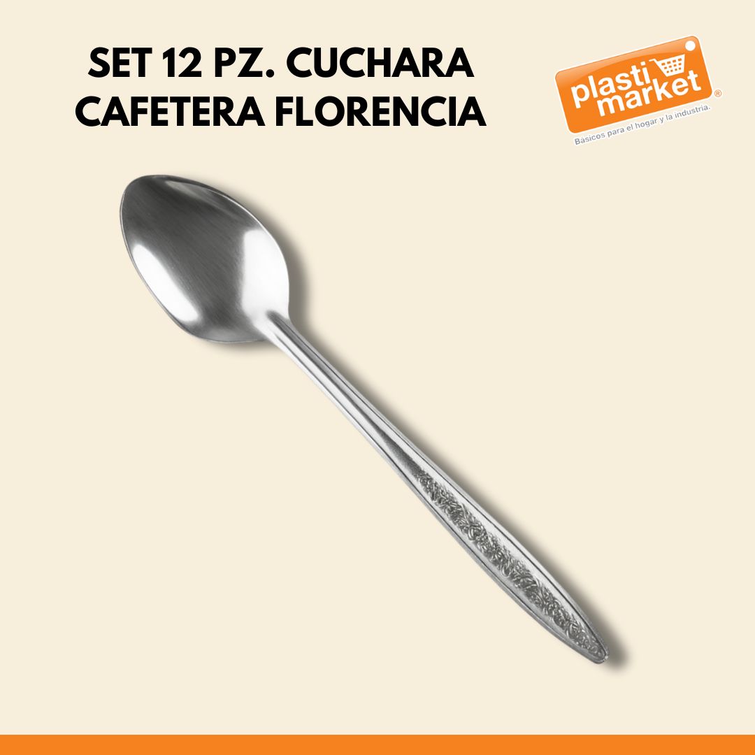 M-72040  SET 12 PZ. CUCHARA CAFETERA FLORENCIA