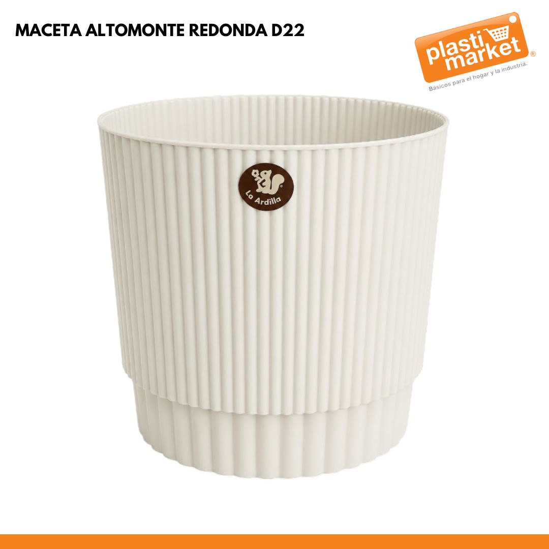 MACETA ALTOMONTE REDONDA D22