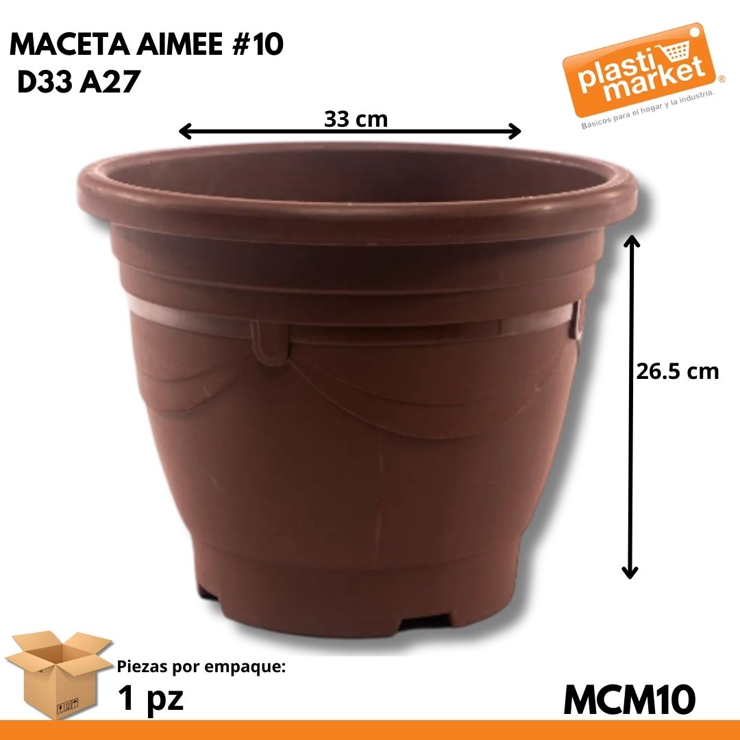 MACETA AIMEE #10 D33 A27