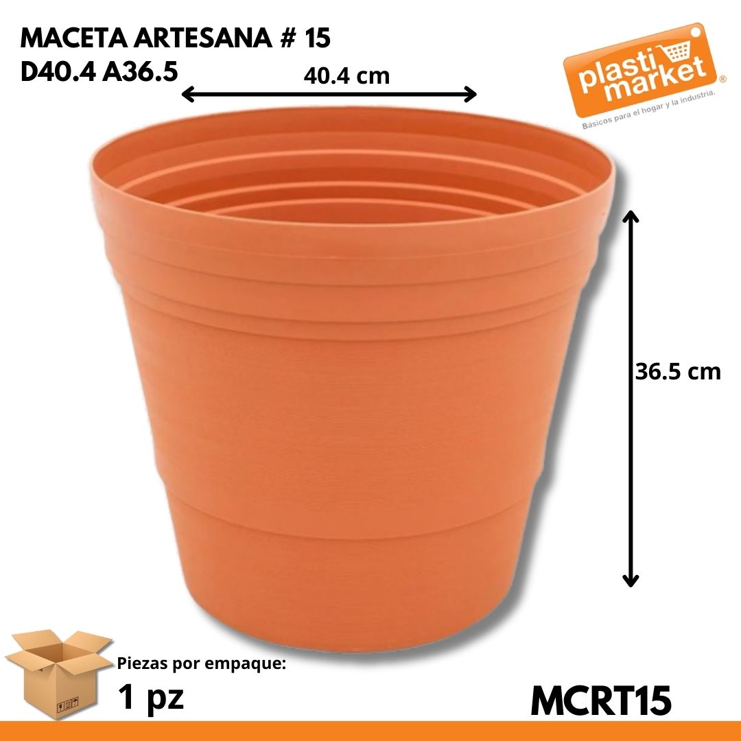 MACETA ARTESANA #15 D40.4 A36.5