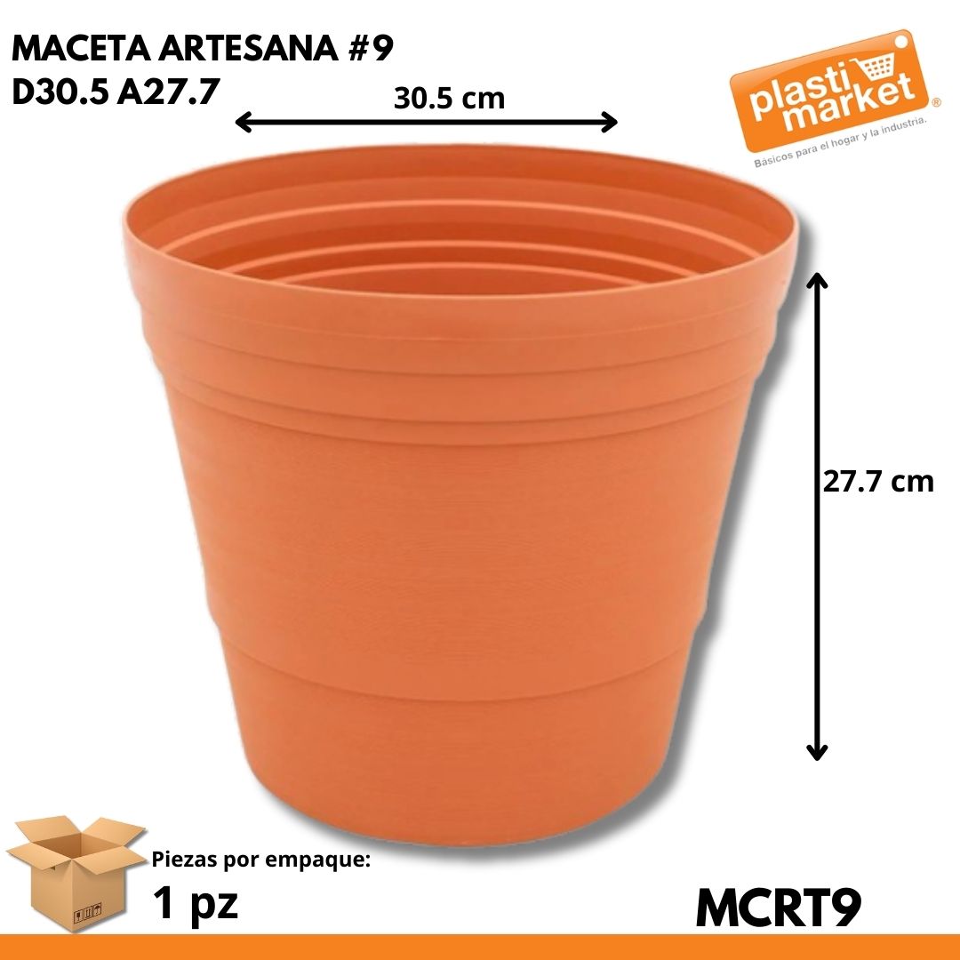 MACETA ARTESANA # 9 D30.5 A27.7