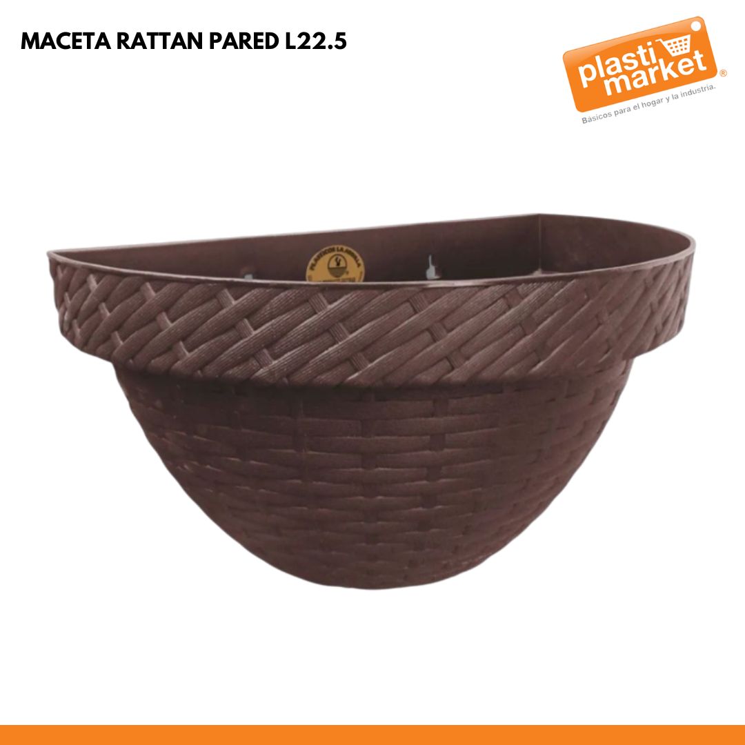 MACETA RATTAN PARED L22.5