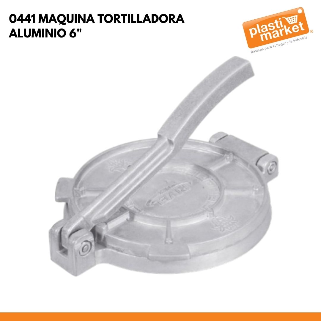 0441 MAQUINA TORTILLADORA ALUMINIO 6"