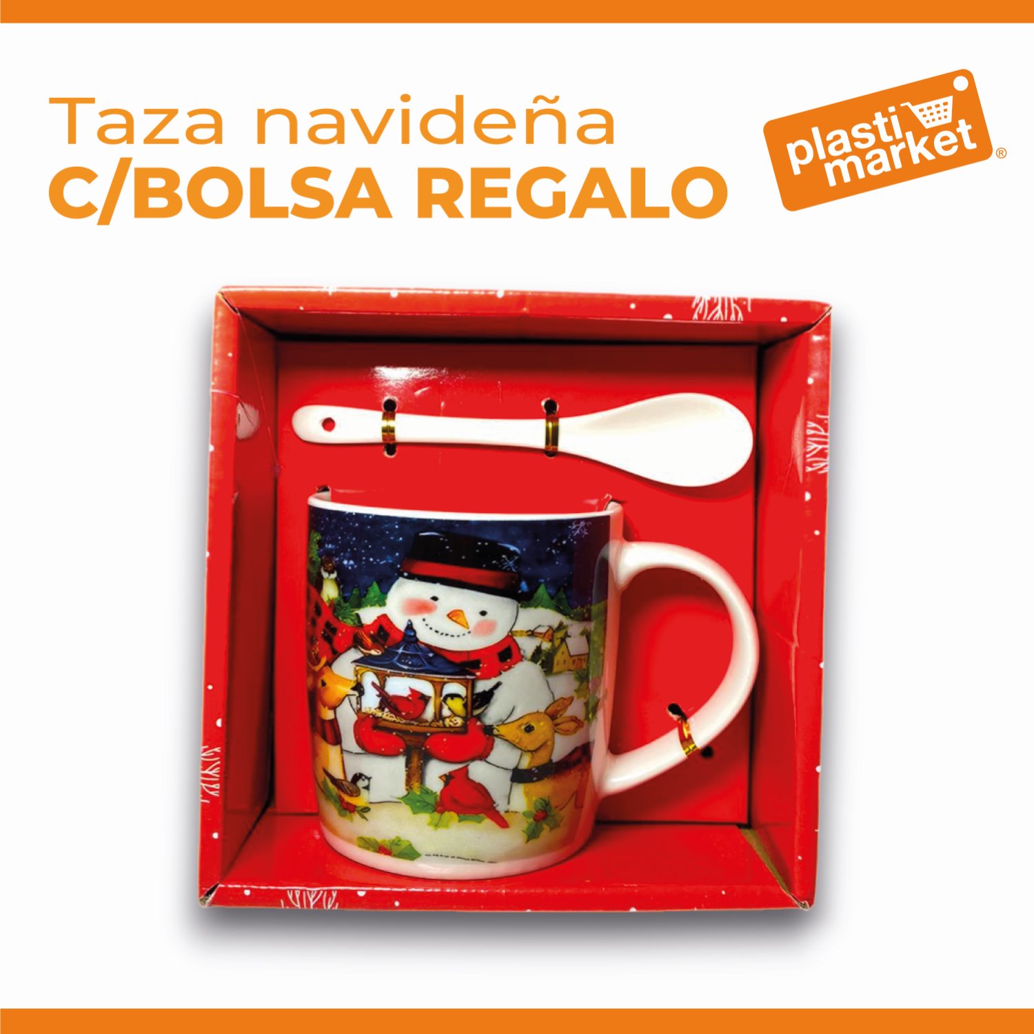 MTR244040 TAZA NAVIDEÑA C/BOLSA REGALO