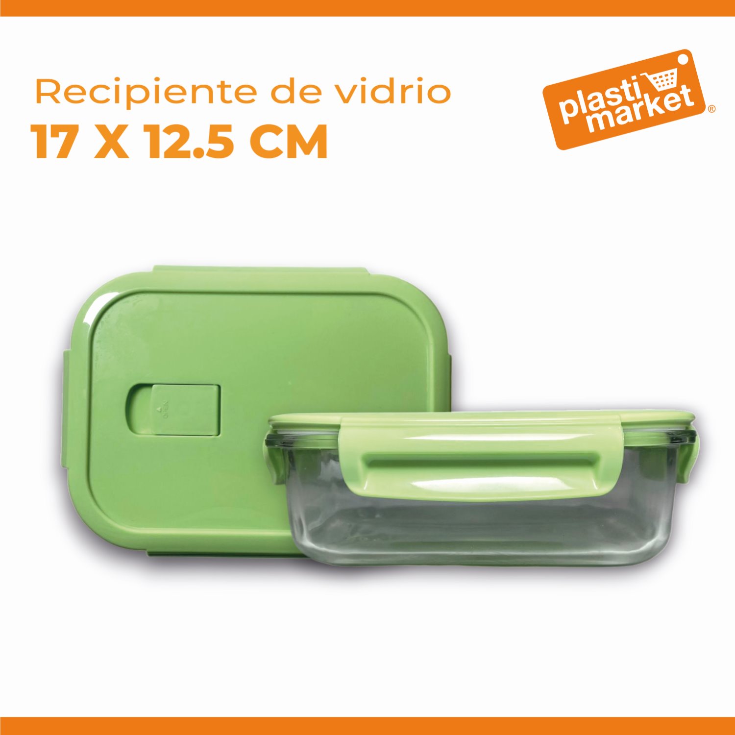 MTR244193 RECIPIENTE DE VIDRIO 17X12.5 CM.