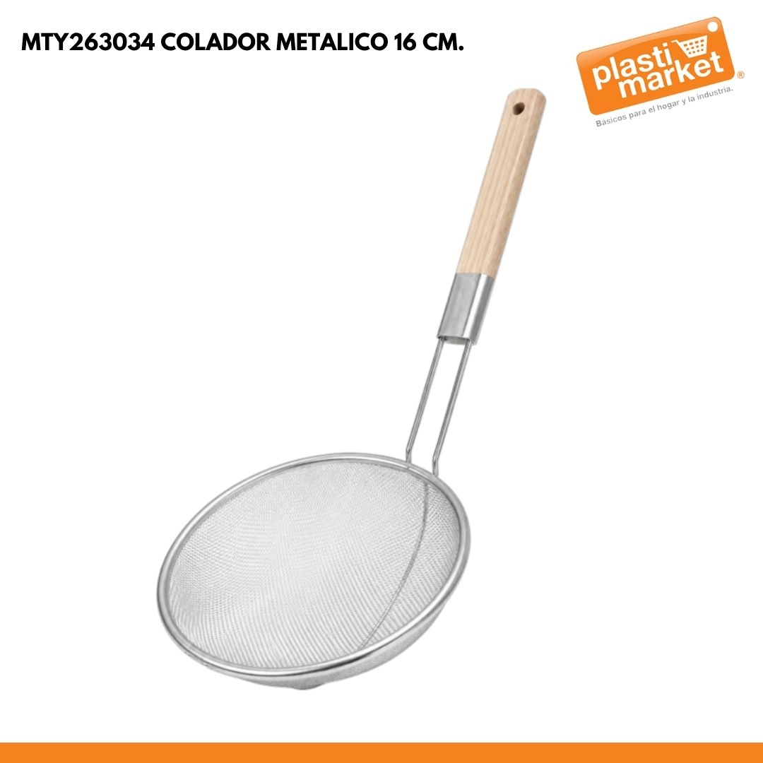 MTY263034 COLADOR METALICO 16 CM.
