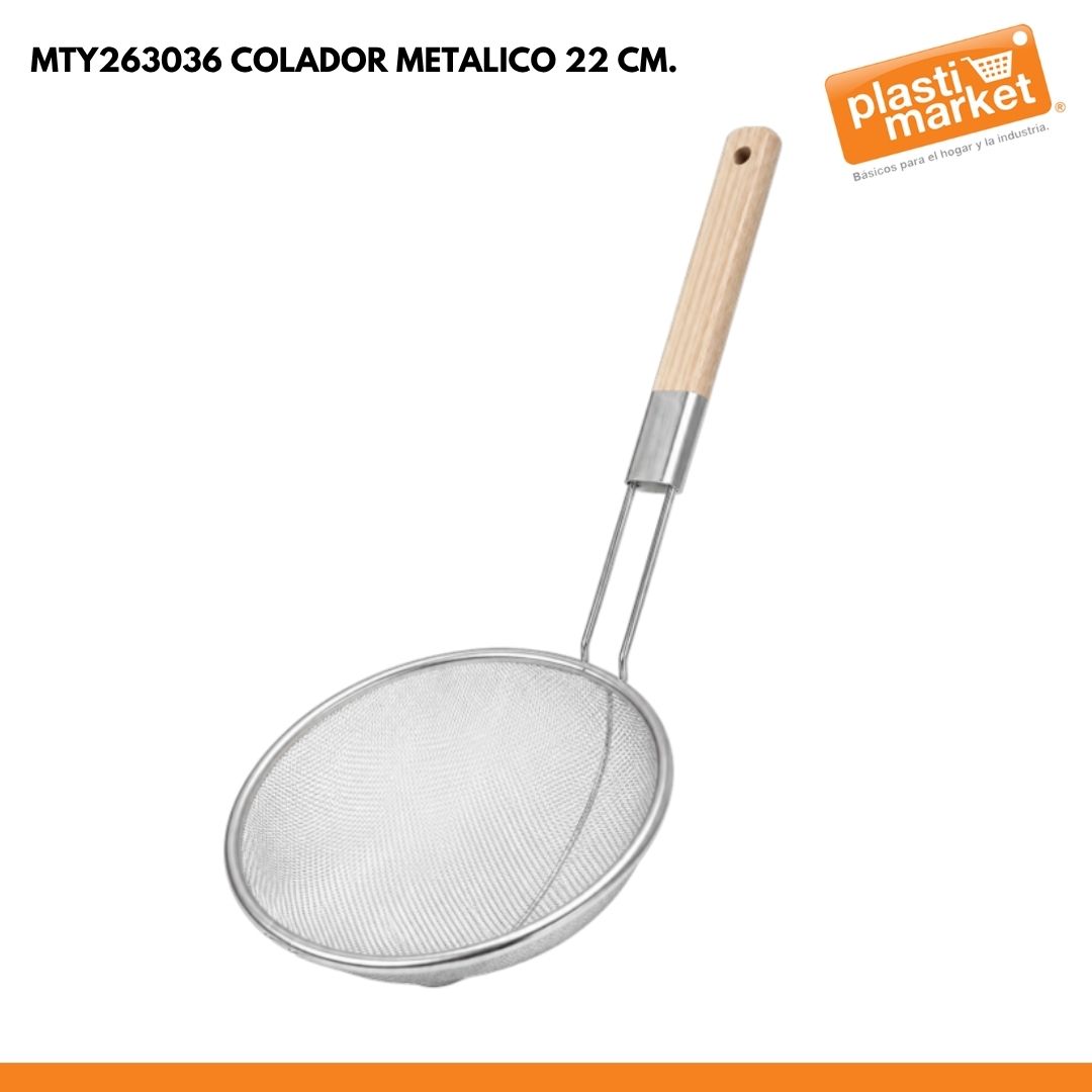 MTY263036 COLADOR METALICO 22 CM.
