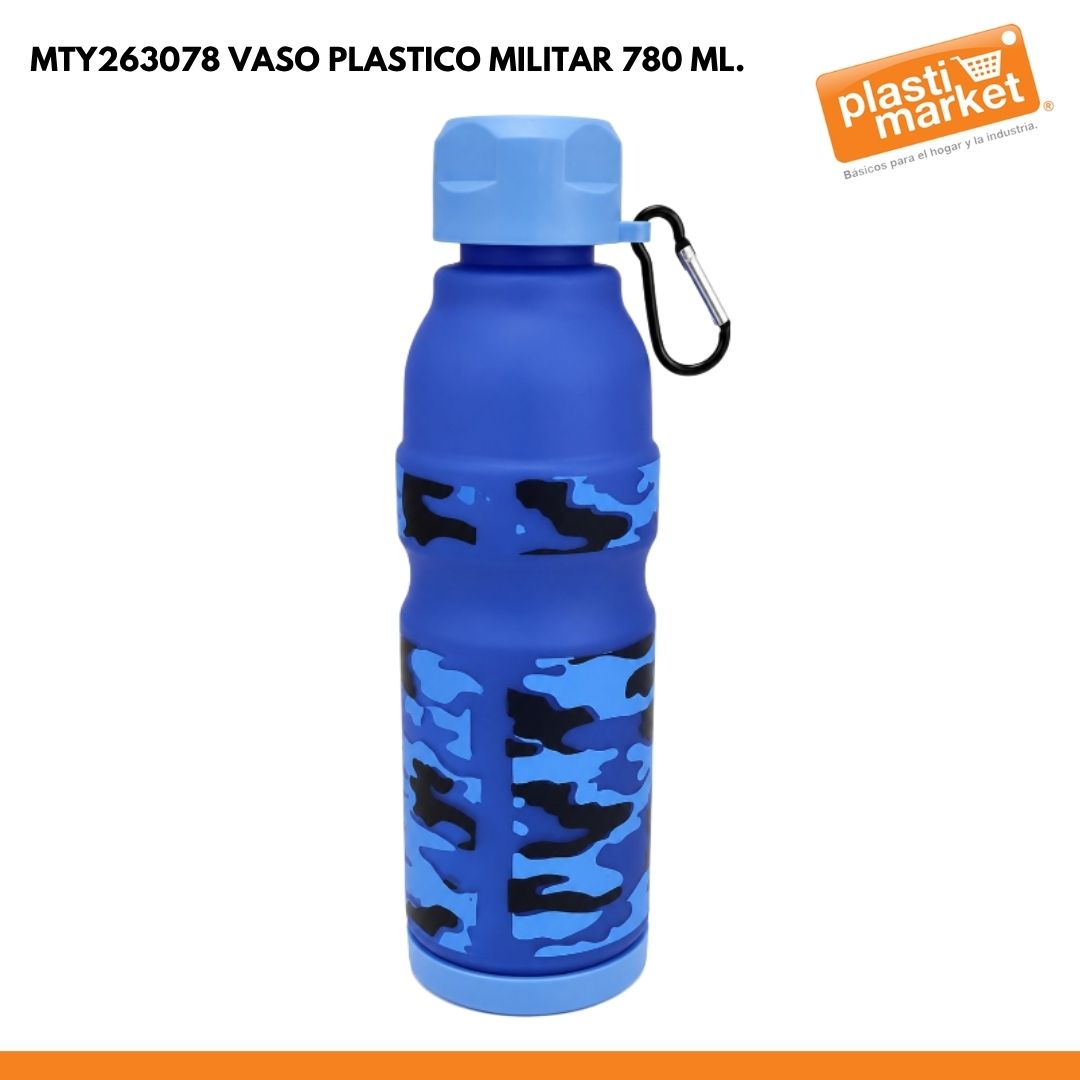 MTY263078 VASO PLASTICO MILITAR 780 ML.