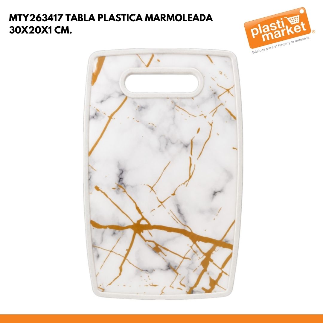 MTY263417 TABLA PLASTICA MARMOLEADA 30X20X1 CM.