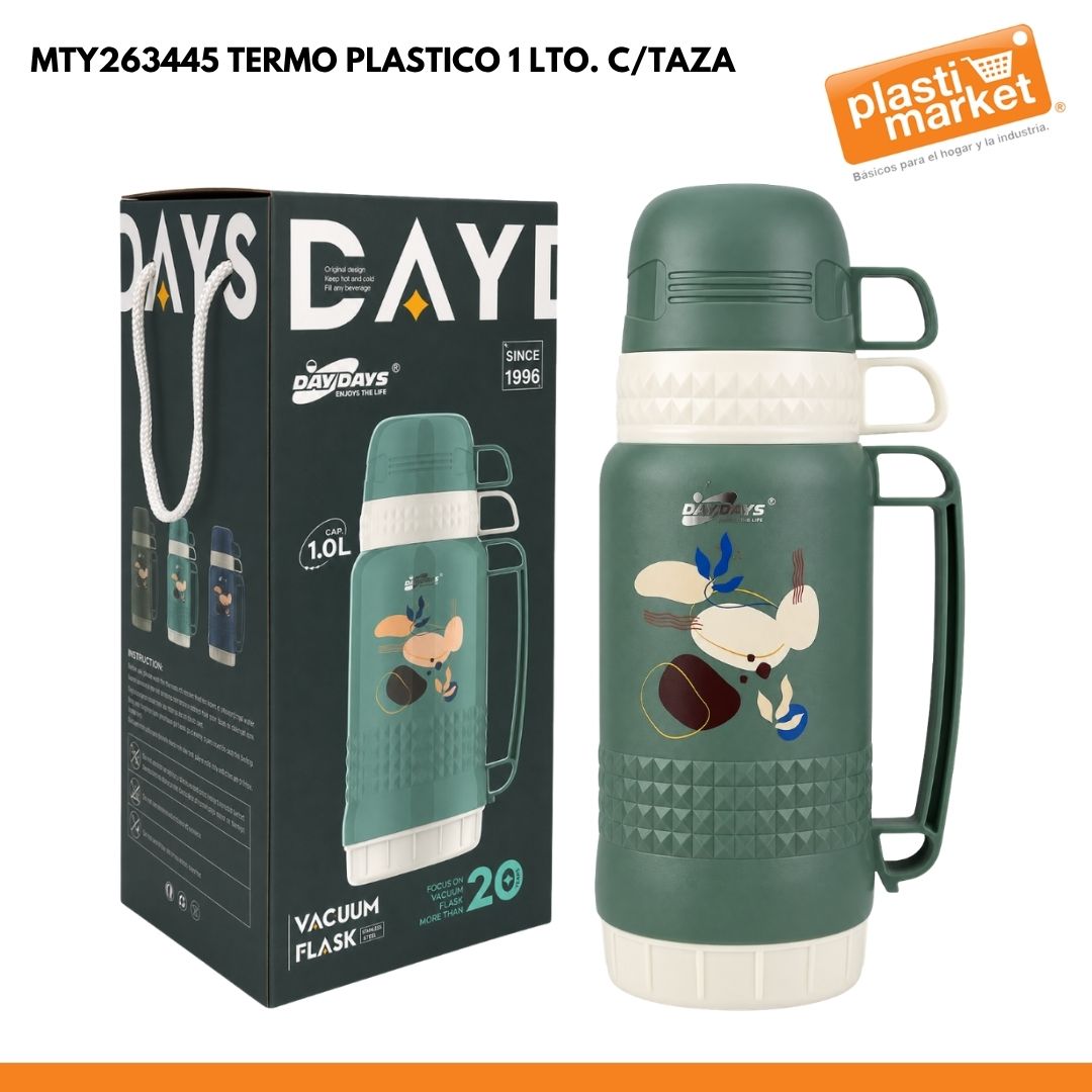 MTY263445 TERMO PLASTICO 1 LTO. C/TAZA