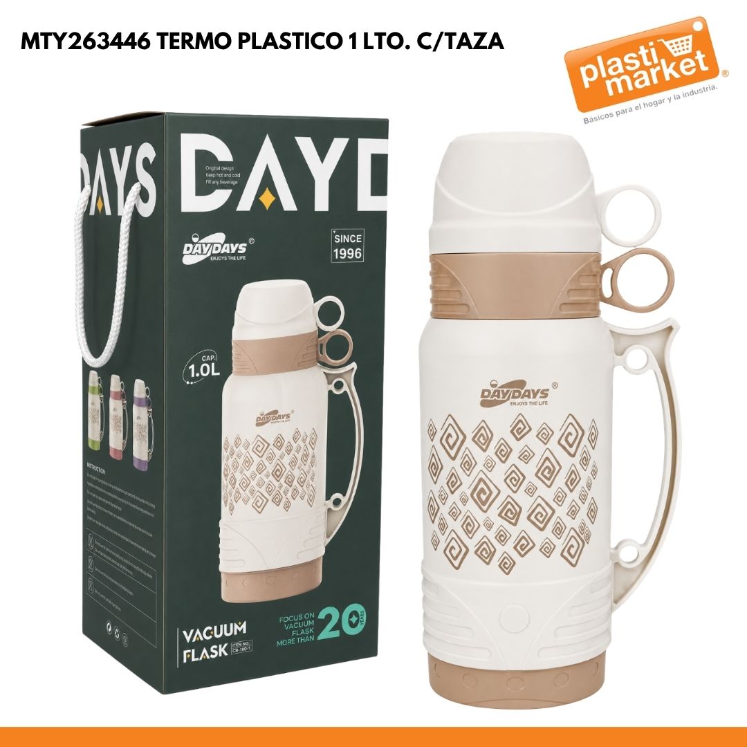 MTY263446 TERMO PLASTICO 1 LTO. C/TAZA