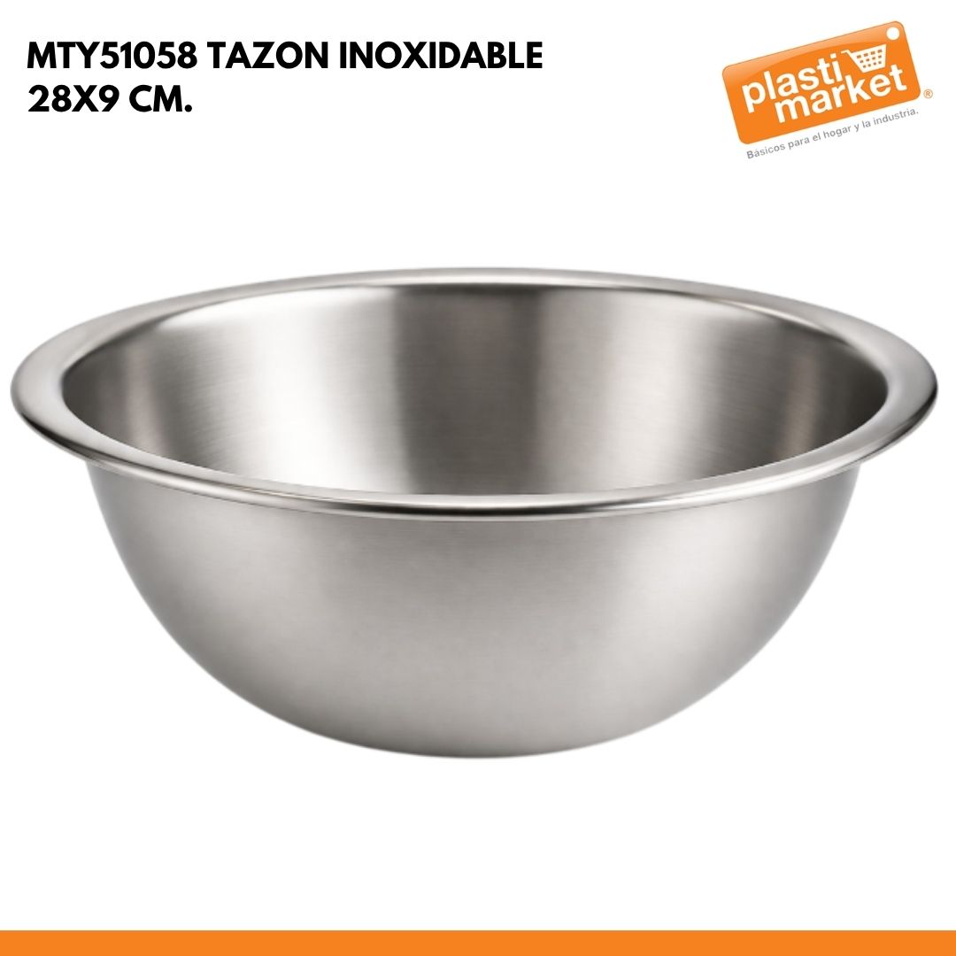 MTY51058 TAZON INOXIDABLE 28X9 CM.