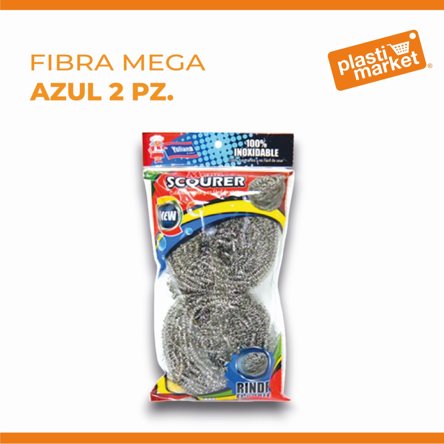 MX-002 FIBRA MEGA AZUL 2 PZ.