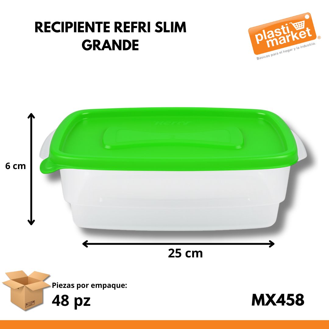 MX-458 RECIPIENTE REFRI SLIM GRANDE
