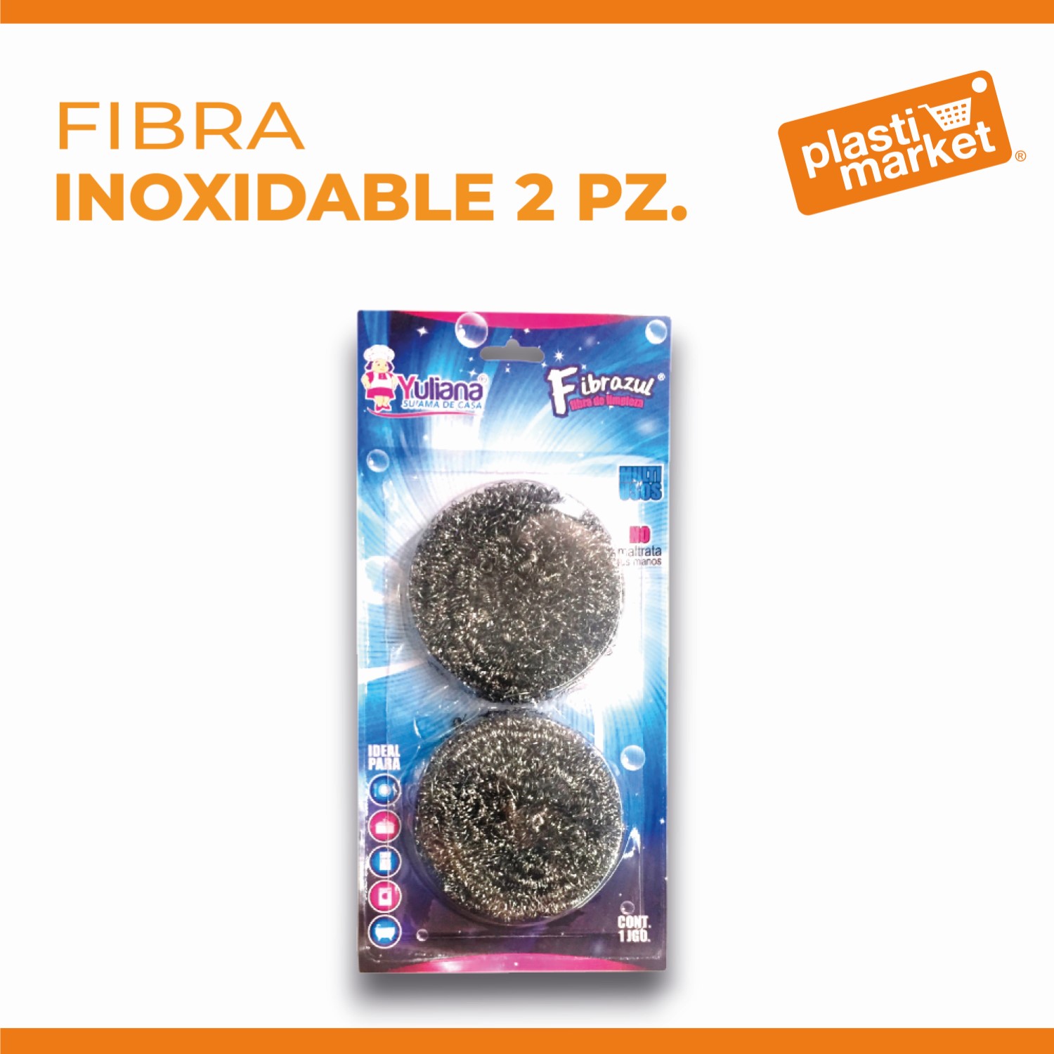 MX-6002 FIBRA INOXIDABLE 2 PZ.