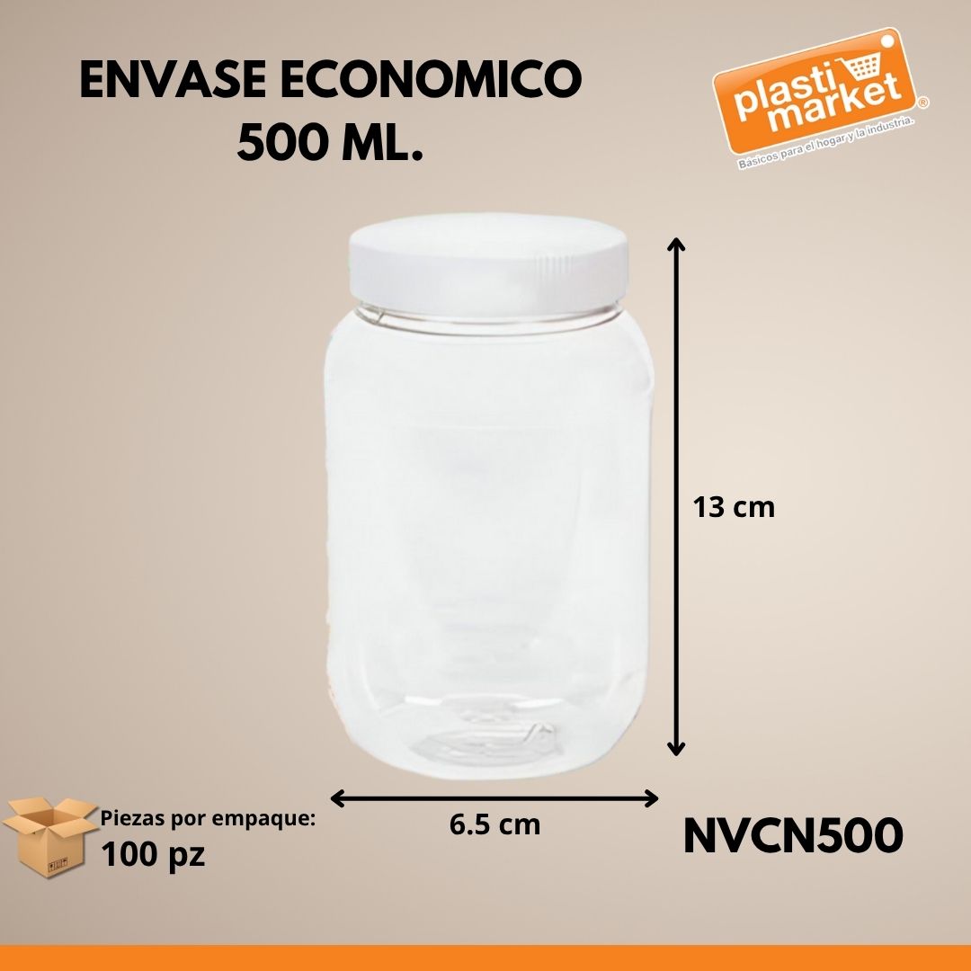 ENVASE ECONOMICO 500 ML.