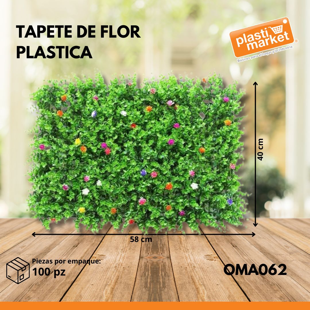 OMA-062 TAPETE DE FLOR PLASTICA