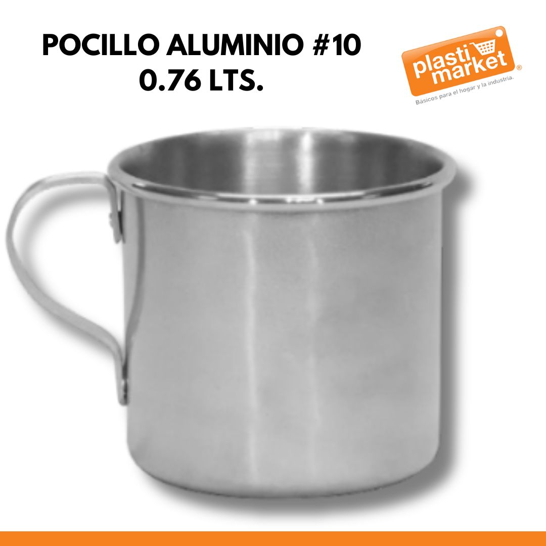 1083 POCILLO ALUMINIO #10  0.76 LTS.