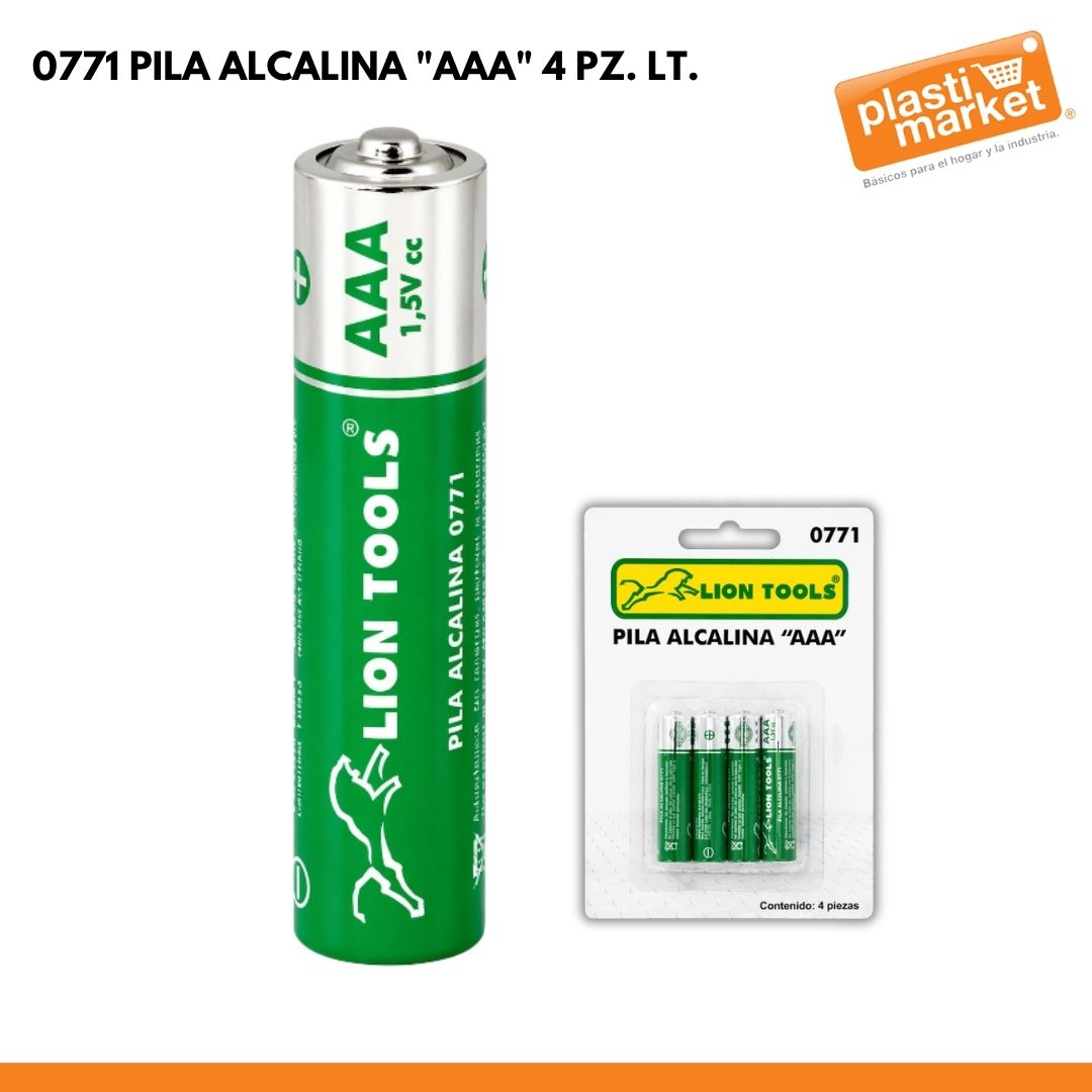 0771 PILA ALCALINA "AAA" 4 PZ. LT.