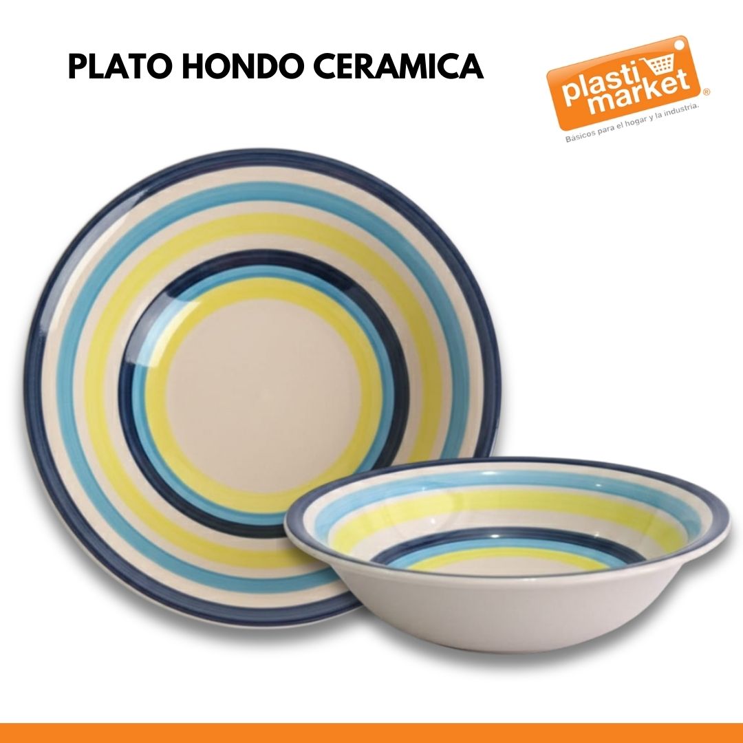 PLATO HONDO CERAMICA