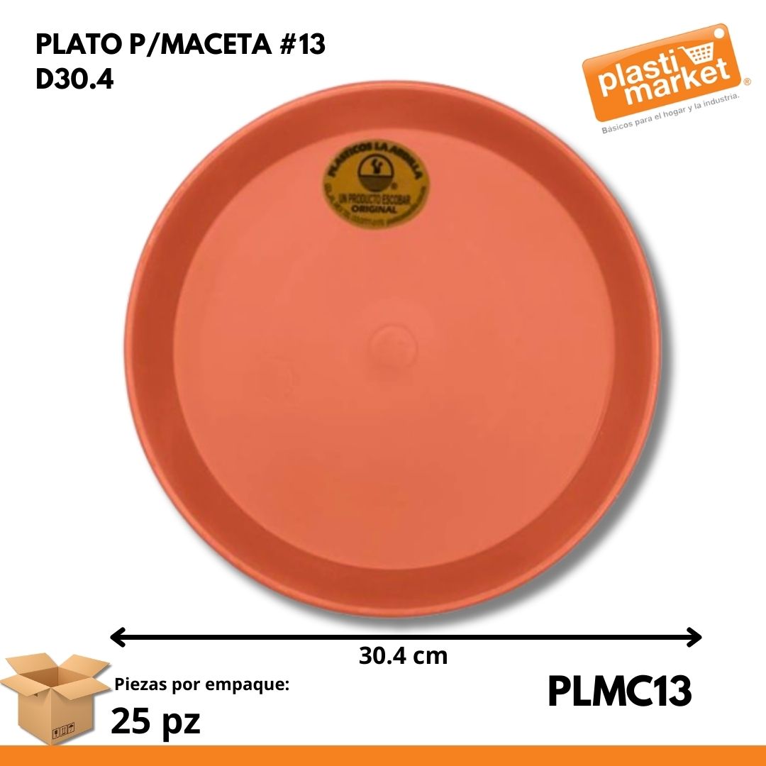 PLATO P/MACETA #13 D30.4