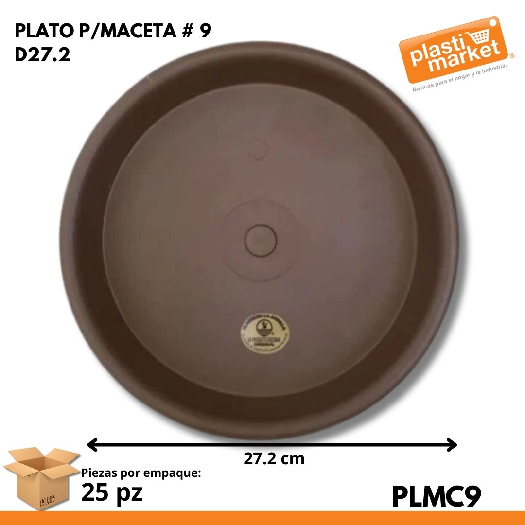 PLATO P/MACETA # 9 D27.2