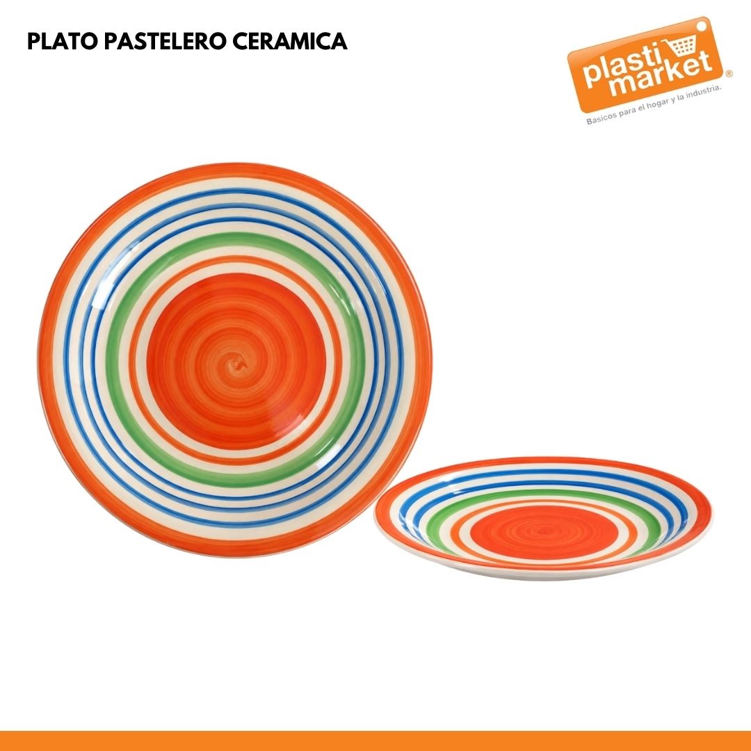 PLATO PASTELERO CERAMICA