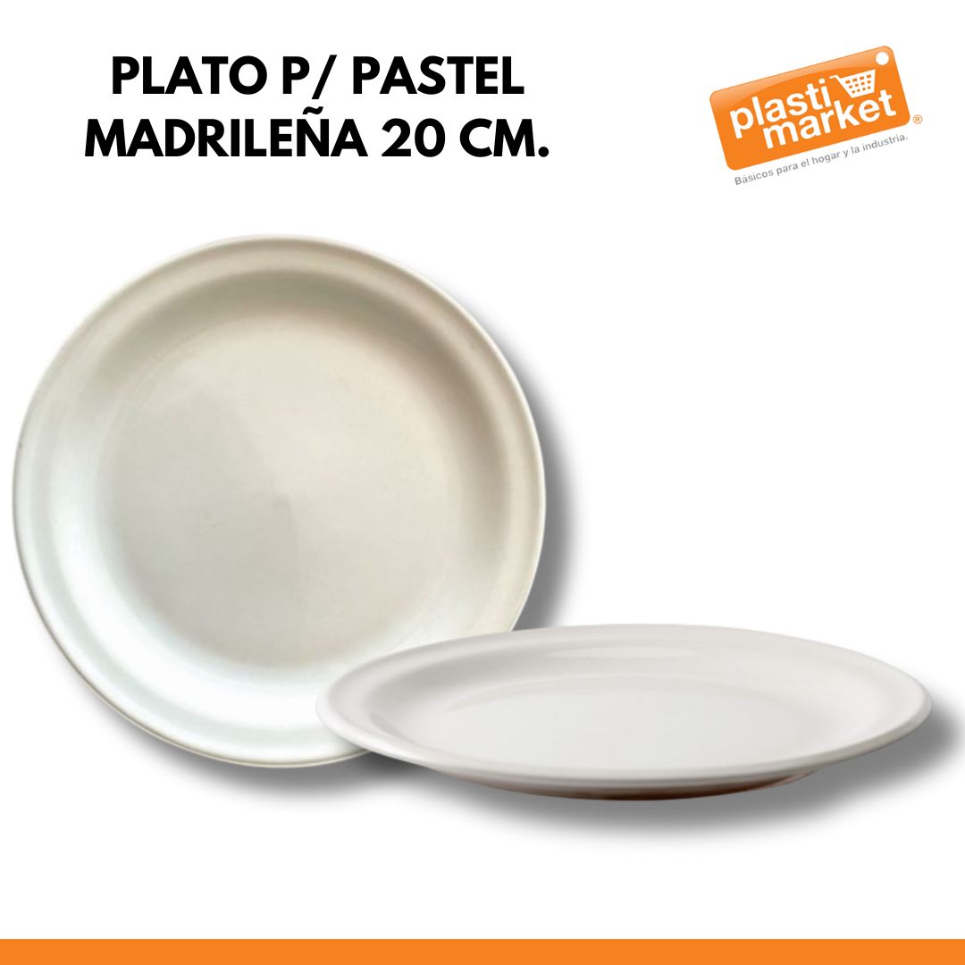 PLATO P/PASTEL MADRILEÑA 20 CM.