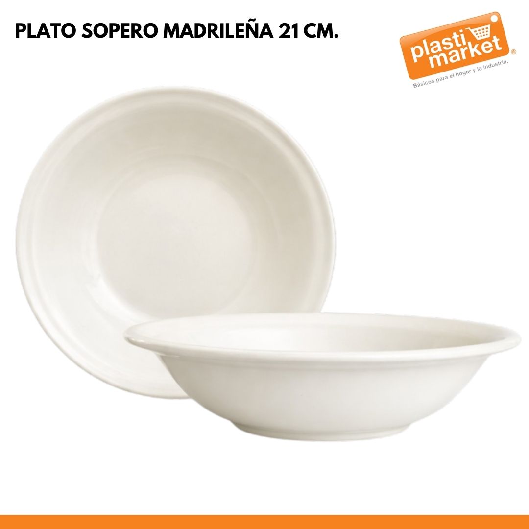 PLATO SOPERO MADRILEÑA 21 CM.