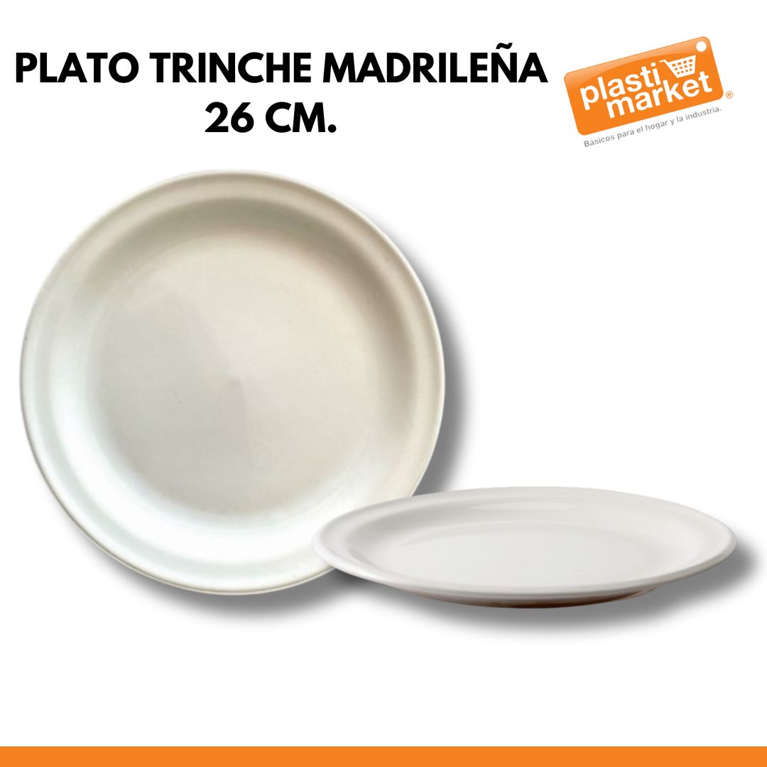 PLATO TRINCHE MADRILEÑA 26 CM.
