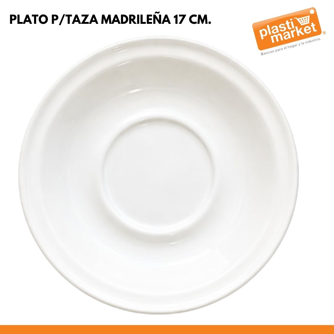 PLATO P/TAZA MADRILEÑA 17 CM.