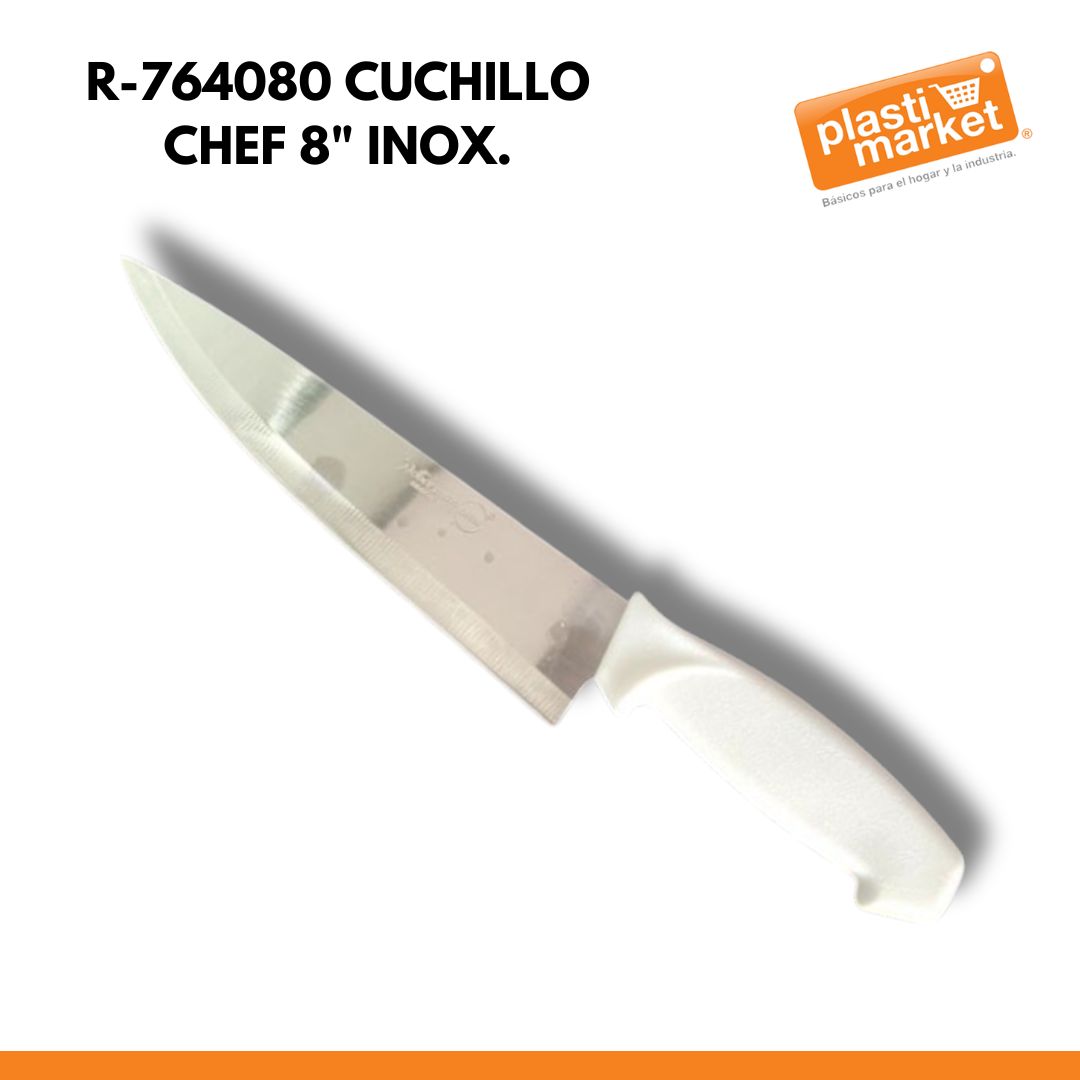R-764080 CUCHILLO CHEF 8" INOX.