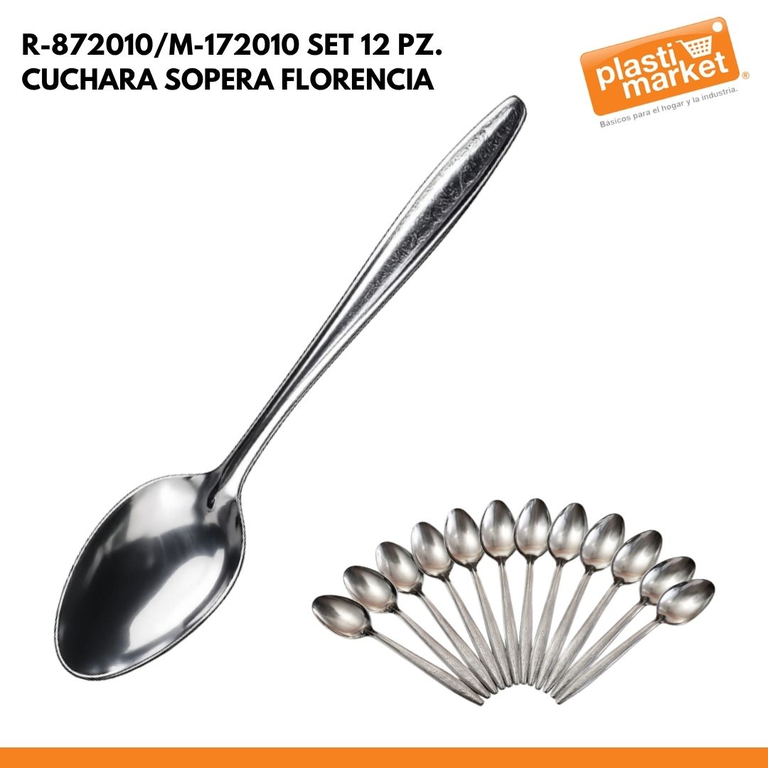 R-872010/M-172010 SET 12 PZ. CUCHARA SOPERA FLORENCIA