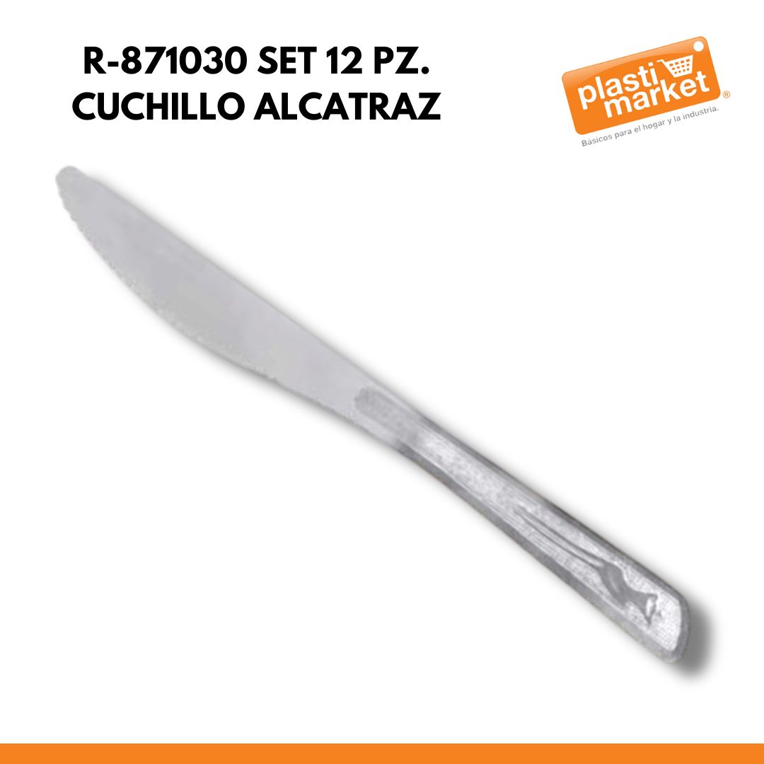R-871030 SET 12 PZ.  CUCHILLO ALCATRAZ