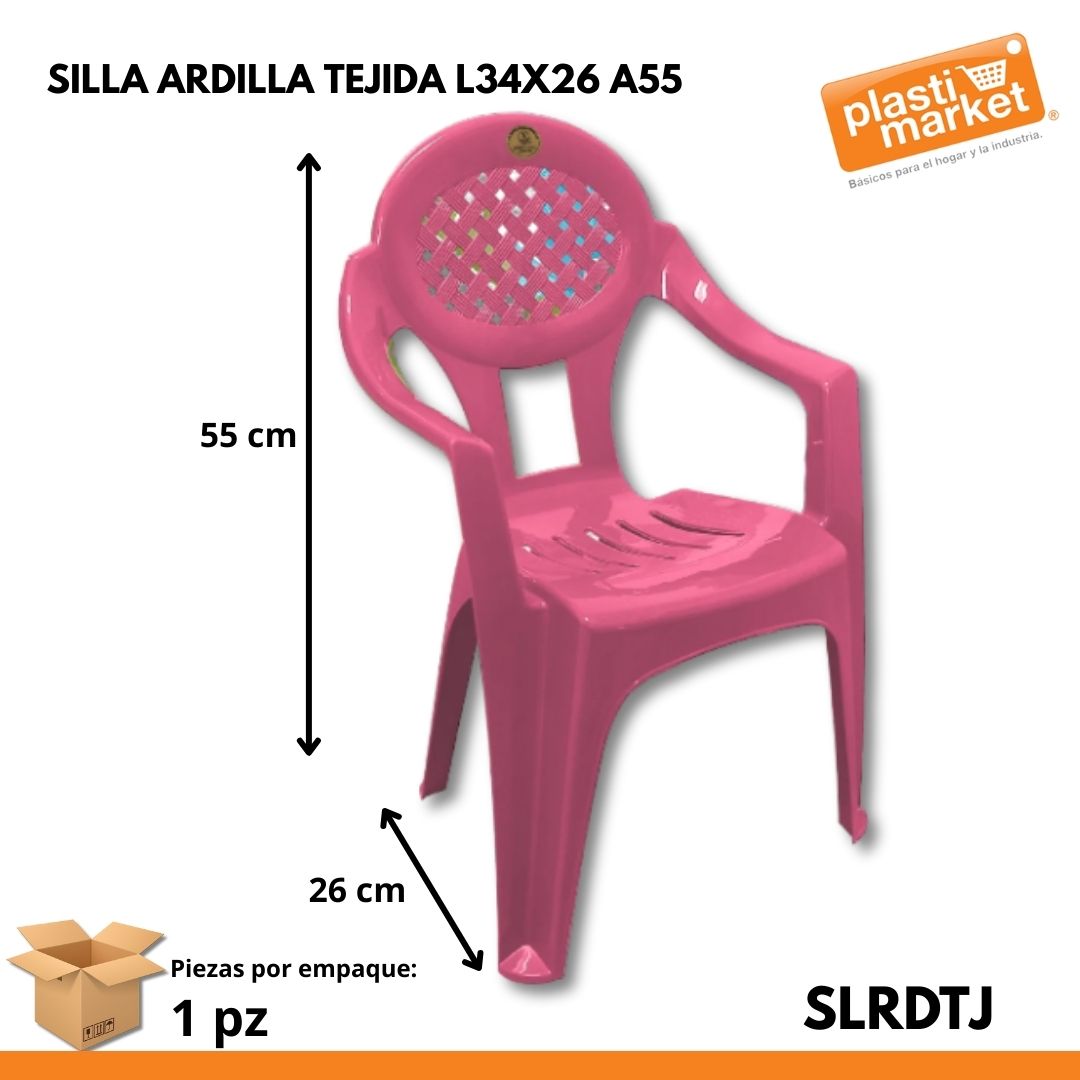 SILLA ARDILLA TEJIDA L34X26 A55