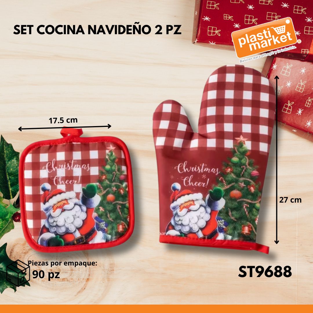 9688 SET  COCINA NAVIDEÑO 2 PZ.