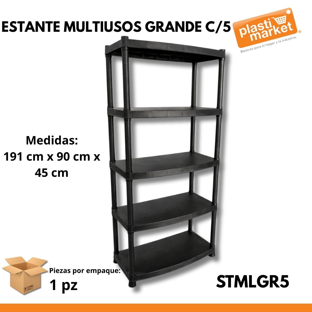 ESTANTE MULTIUSOS GRANDE C/5