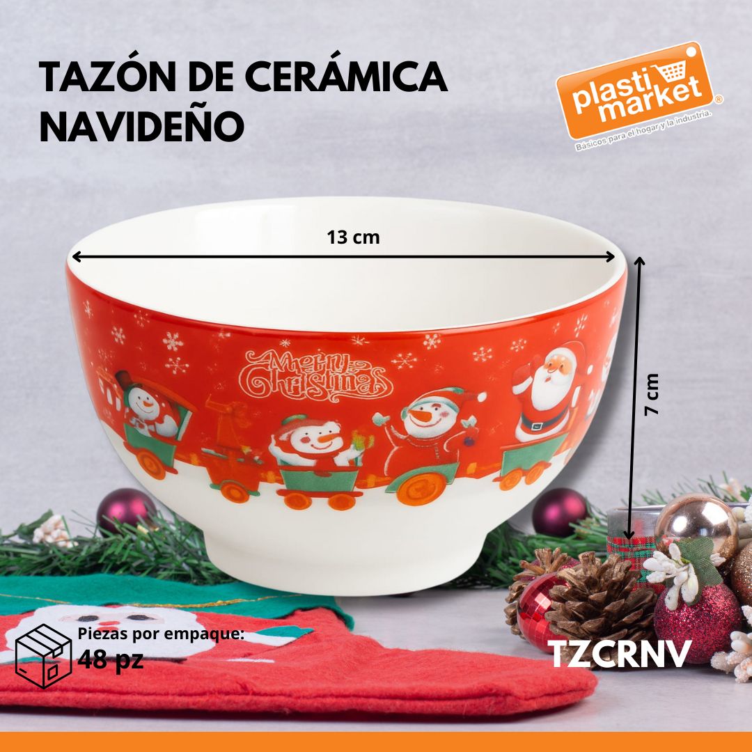 MTR244140 TAZON DE CERAMICA NAVIDEÑO