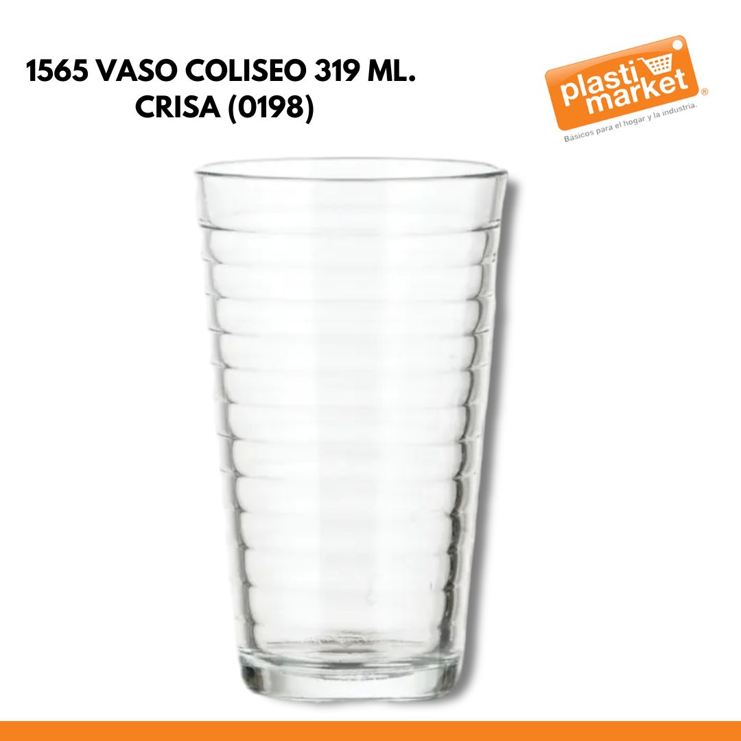 1565 VASO COLISEO 319 ML. CRISA (0198)