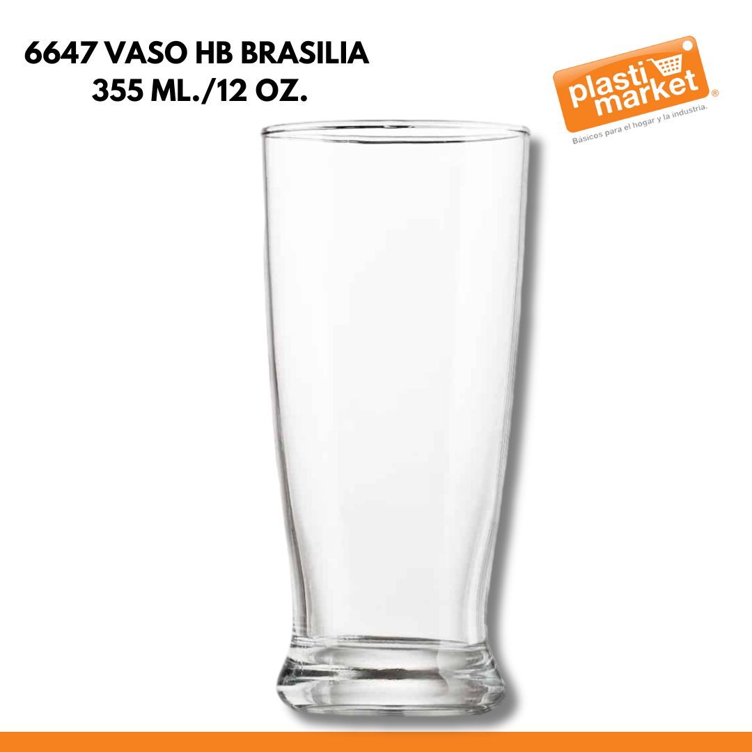 6647 VASO HB BRASILIA 355 ML./12 OZ.