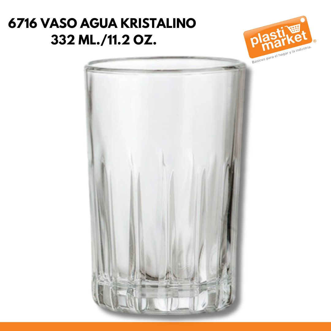6716 VASO AGUA KRISTALINO 332 ML./11.2 OZ.