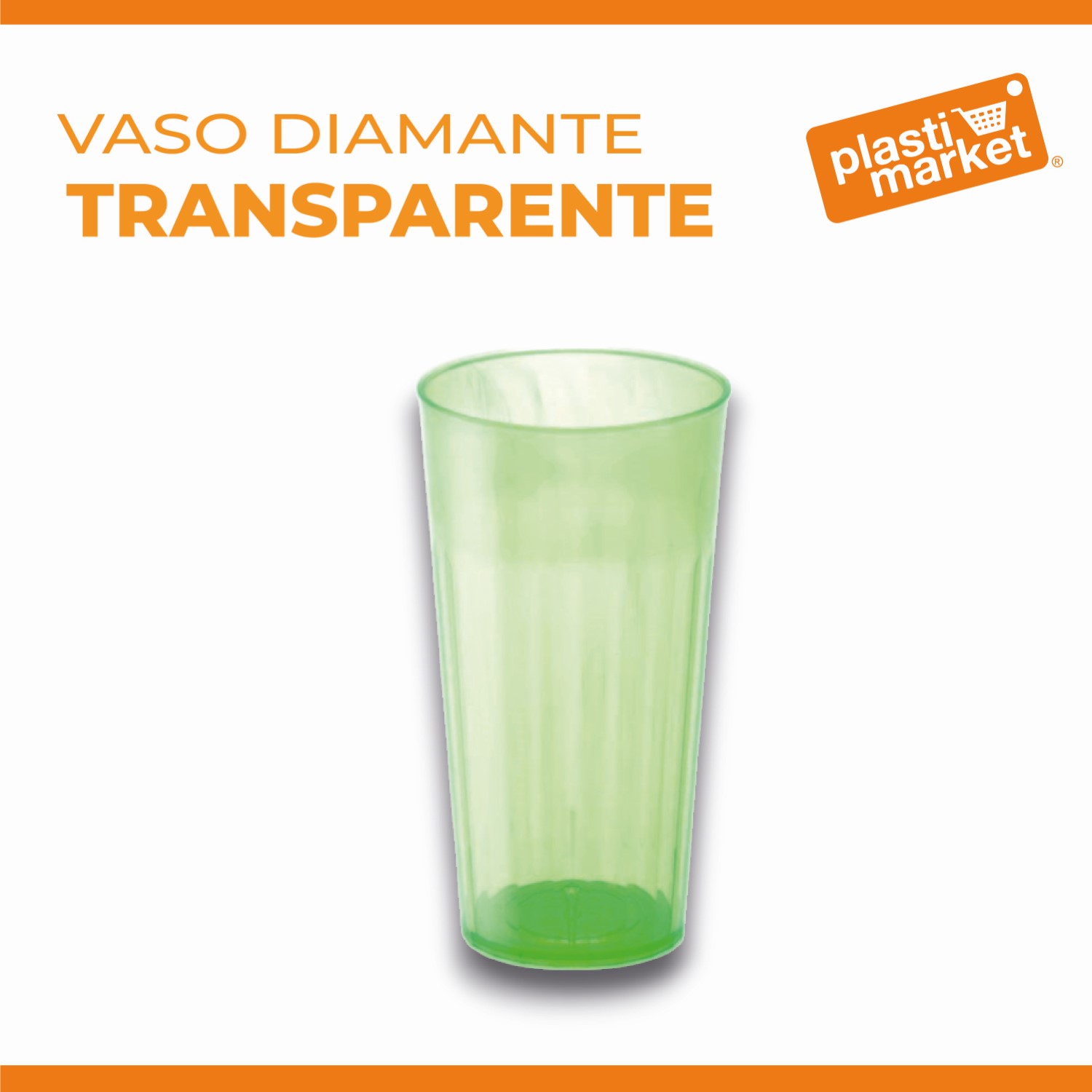 0804 VASO DIAMANTE TRANSPARENTE