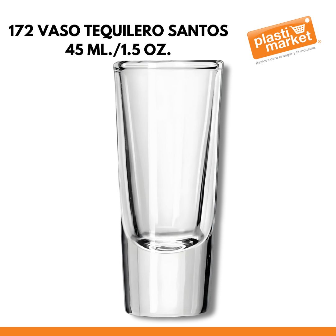 172 VASO TEQUILERO SANTOS 45 ML./1.5 OZ.