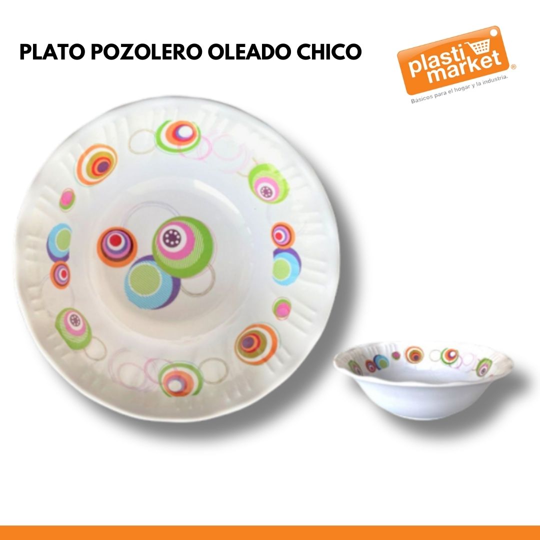 X50006 PLATO POZOLERO OLEADO CHICO