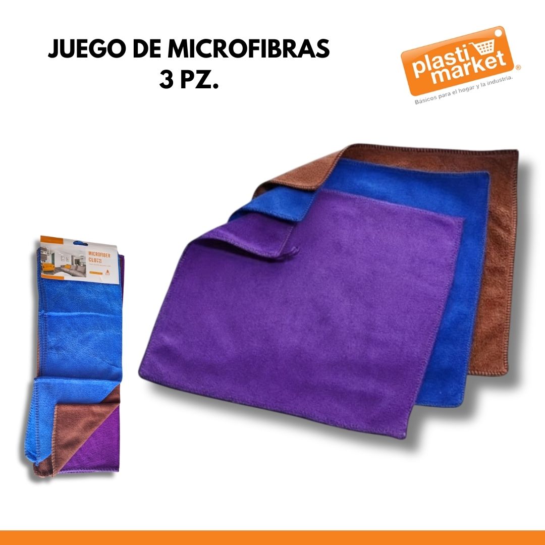 Y240183 JUEGO DE MICROFIBRAS 3 PZ.