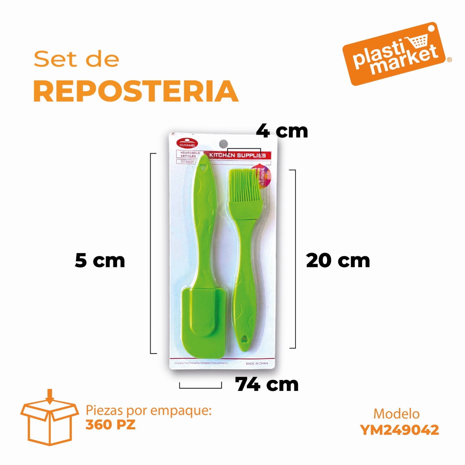 YM249042 SET DE REPOSTERIA 2 PZ.