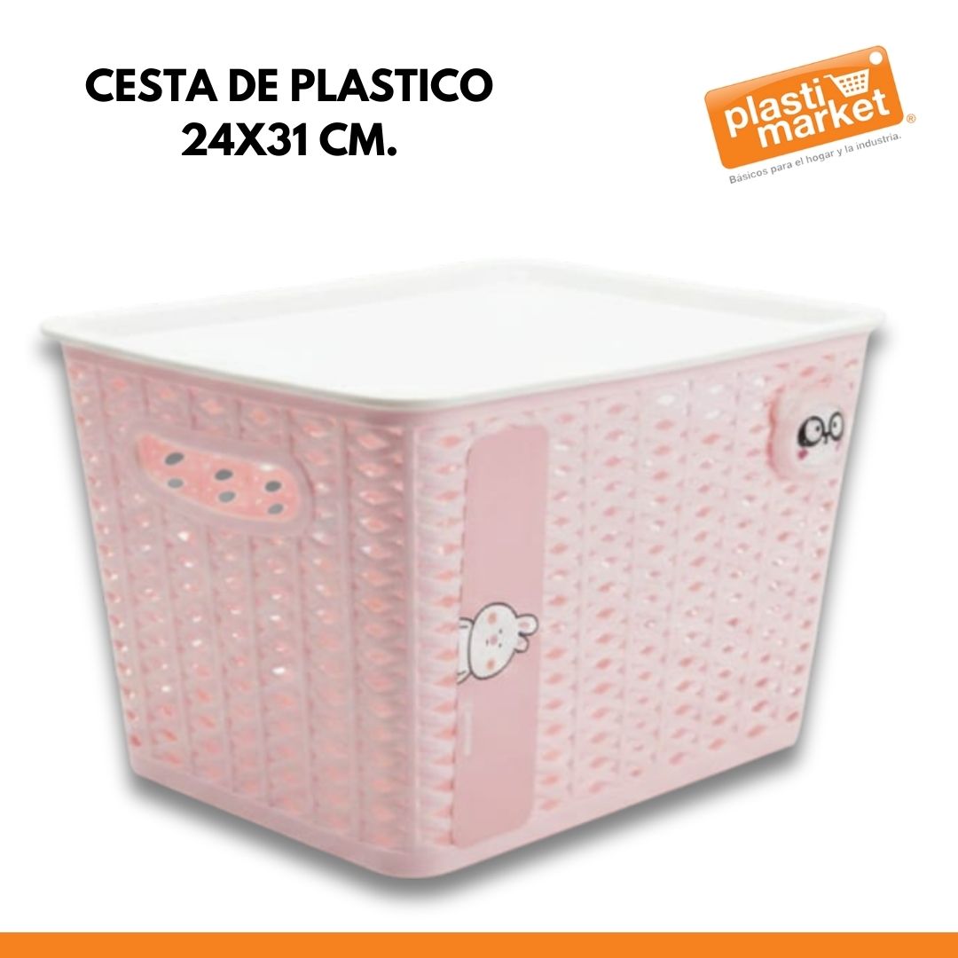 YM249070 CESTA DE PLASTICO 24X31 CM.