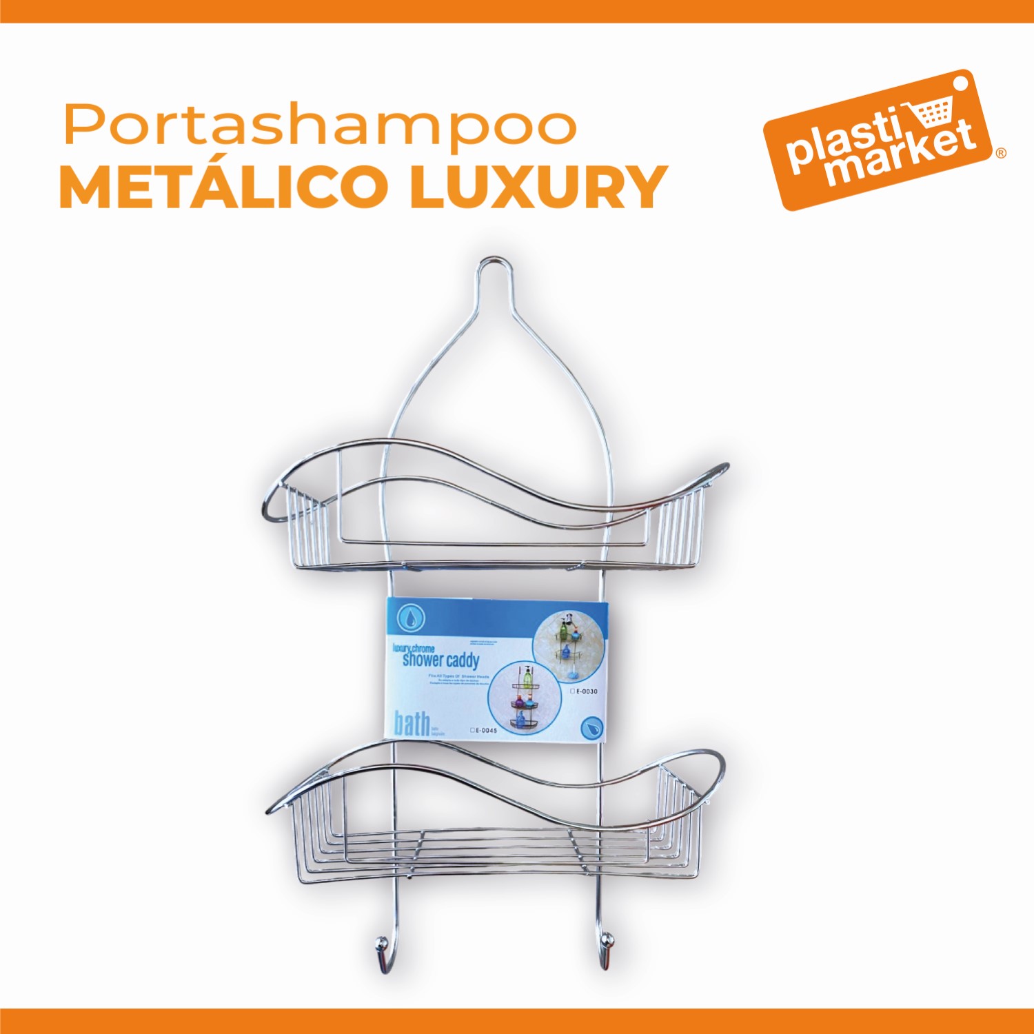 YM249199 PORTASHAMPOO METALICO LUXURY